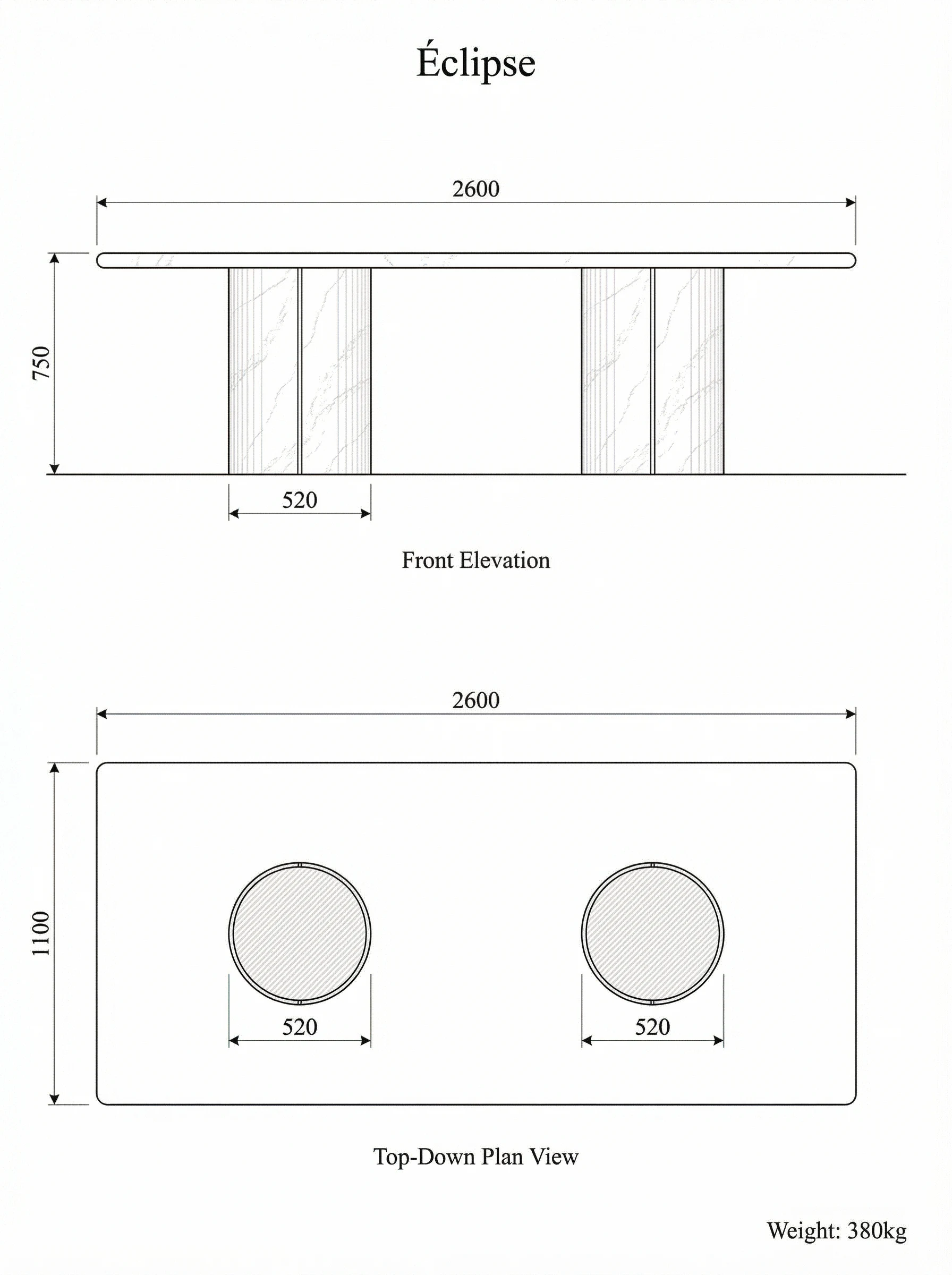 Eclipse technical drawing